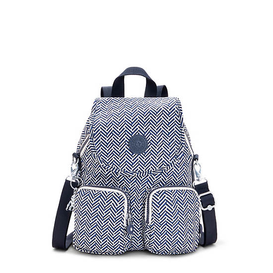 Kipling Firefly Up Printed Convertible Rugzak Grijs | België 1633EB